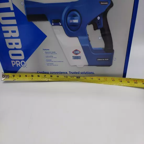 Clorox Turbo Pro Cordless Rechargeable Battery Electrostatic Handheld Sprayer