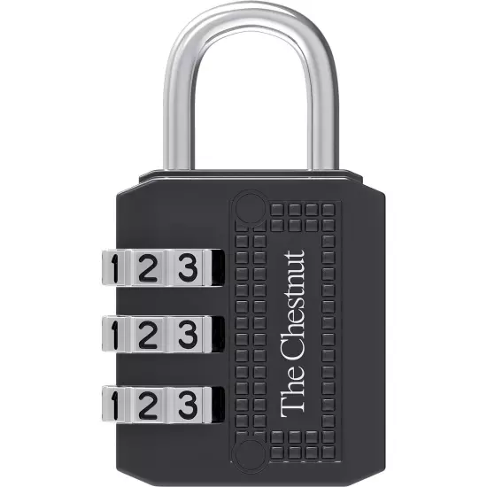 Padlock with 3 Digit Combination - Outdoor Weatherproof Combination Lock - Ke...