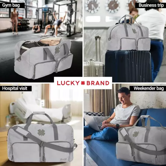 Lucky Travel Duffel Bags 65L, Gym Bag, Travel Bag & Large Duffle Bag for Men, Fo