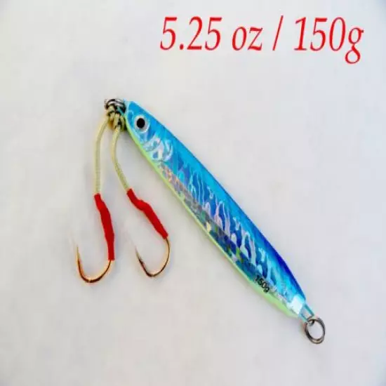  5 pcs knife jigs 5oz/150g vertical speed saltwater fishing lures -5 colors