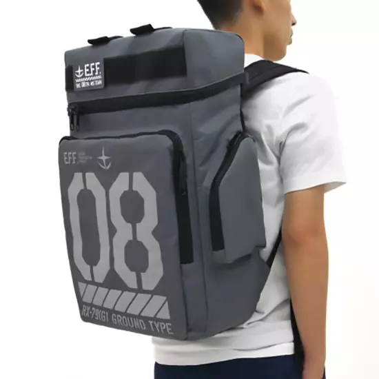 Anime GUNDAM 08 MS TEAM RX-79 Cosplay Backpack School Laptop Travel Shoulder Bag