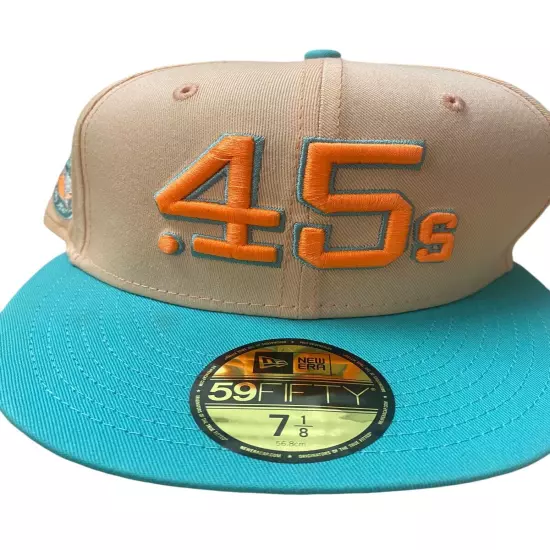 New Era Caps HOUSTON COLTS FITTED HAT 'Peach/Mint' Unisex Size 7 1/8 - 70725296