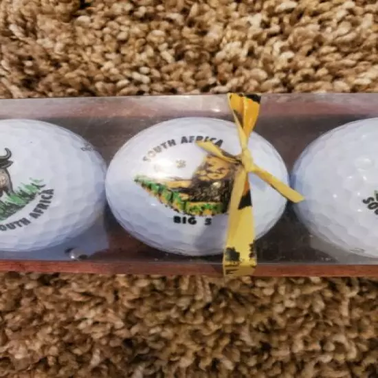 DUNLOP Steelcore 3 Golf Ball Pack South Africa Logo New collectible big 5 box 