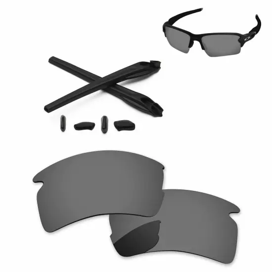 Lensology Polarized Replacement Lenses & Kit For-Oakley Flak 2.0 XL OO9188 - Opt