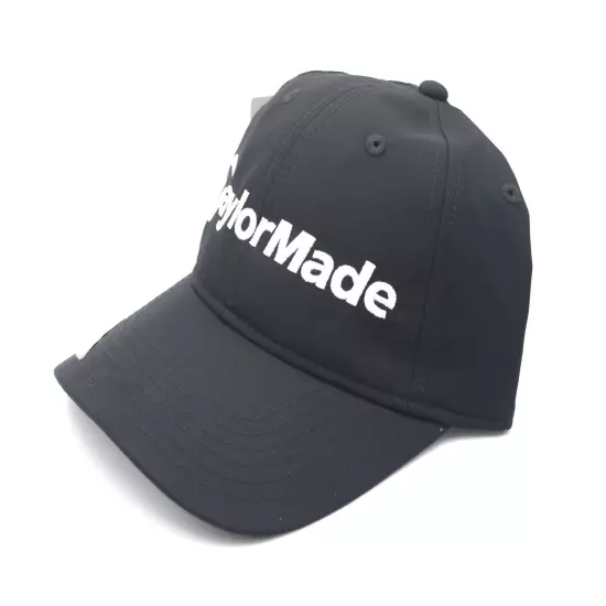 NEW TaylorMade Performance Custom Side Hit Relaxed Black Adjustable Golf Hat Cap