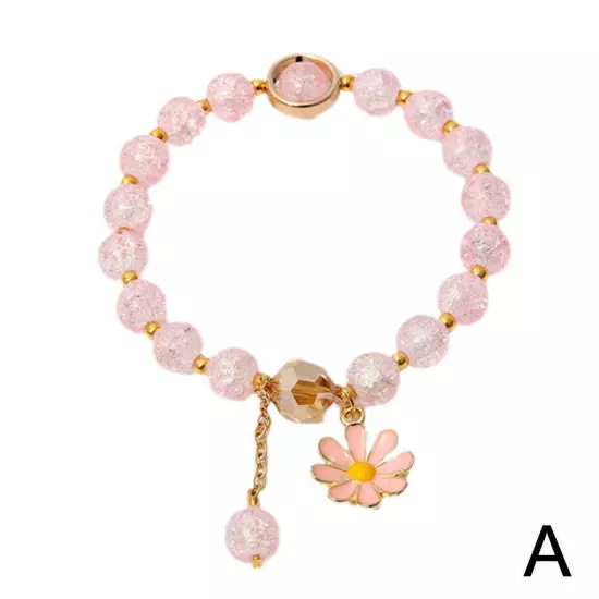 Crystal Bracelet Daisy Bracelet Beads Cute Girly Fashion Gelang Accessories C2N9