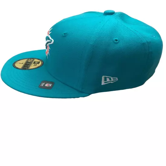 New Era Miami Dolphins Greetings 59FIFTY Fitted Hat Size 7