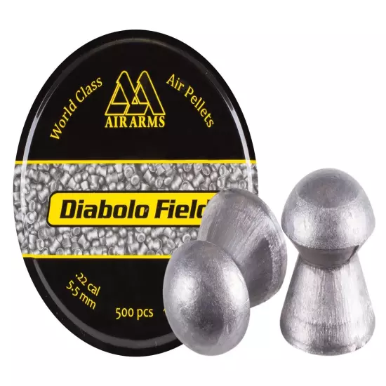 AIR ARMS World Class 500 Count DIABOLO FIELD Domed 5.5mm .22 Caliber Air Pellets