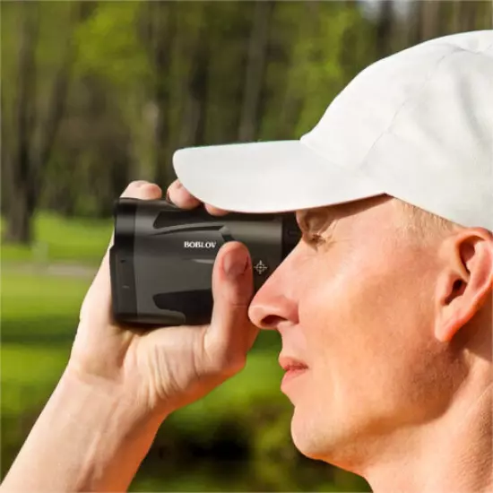 BOBLOV 6X Golf Hunting Range Finder + Slope Compensation 650Yard Rangefinder