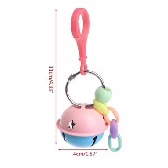 Parrot Toy Colorful Swing Metal Hanging Cage Decor for Small Birds