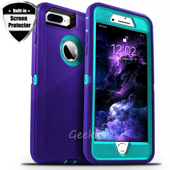 For iPhone 6 7 8 Plus SE 2020 Shockproof Rugged Case Cover + Screen Protector