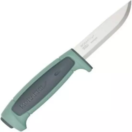 Mora M-13957 Basic 546 3.5" Stainless Steel Blade Teal Handle Fixed Knife