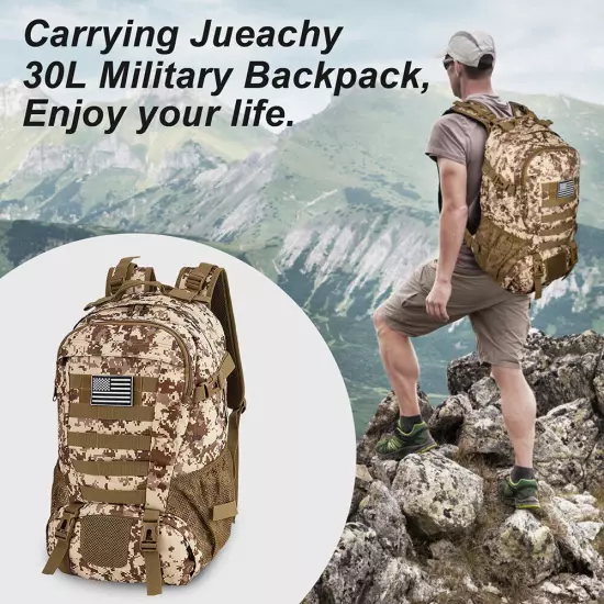 Outdoor Camping Hiking Backpack Military Tactical Shoulder Bag Travel Rucksack