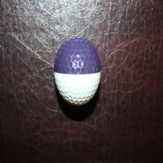 VINTAGE PURPLE AND WHITE PING EYE 2 GOLF BALL 