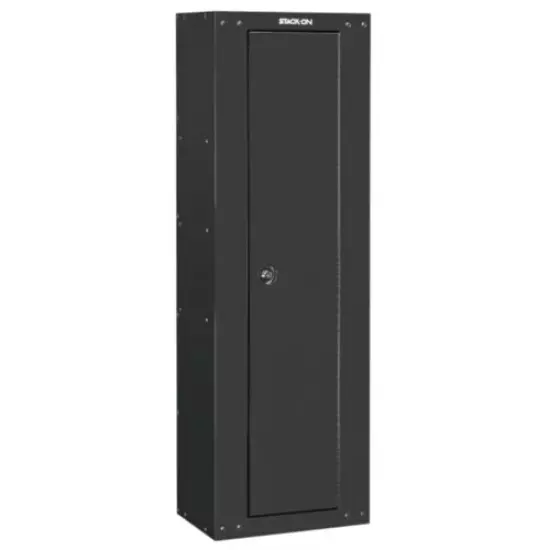 Stack-On 8 Gun Ready to Assemble Locking Security Storage Cabinet Safe, Black