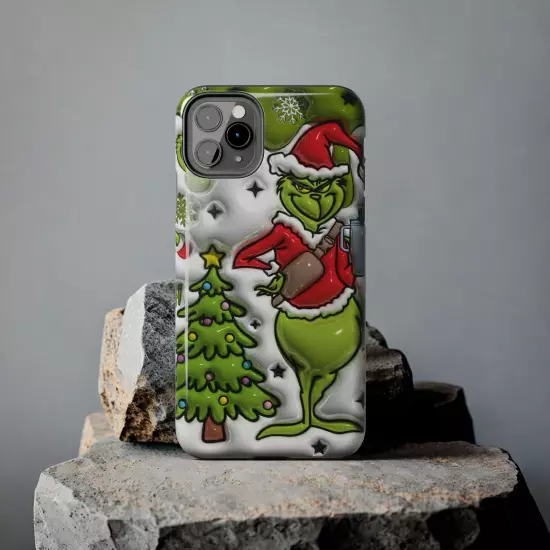 Grinch Tough Phone Cases Samsung S20 S21 S22 S23 Iphone 15 14 13 12 11