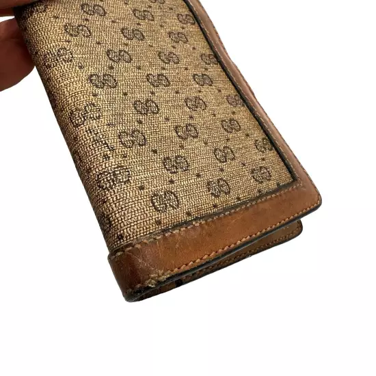 Vintage Gucci GG Mini Planner Agenda Wallet