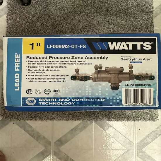 Watts LF009M2-QT-FS Reduced Pressure Zone Assembly