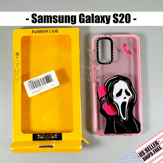 HALLOWEEN MOVIE SCREAM answering phone Case for Galaxy S20 | Translucent Pink