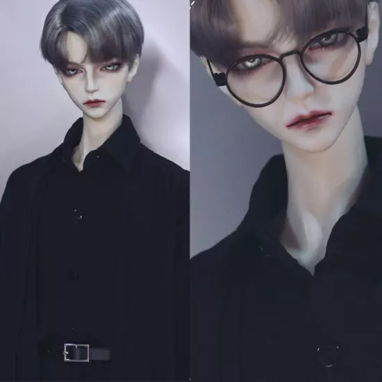 BJD Man Dolls 1/3 Cool Uncle Male Bare Resin Jointed Doll Eyes Face Makeup Toy