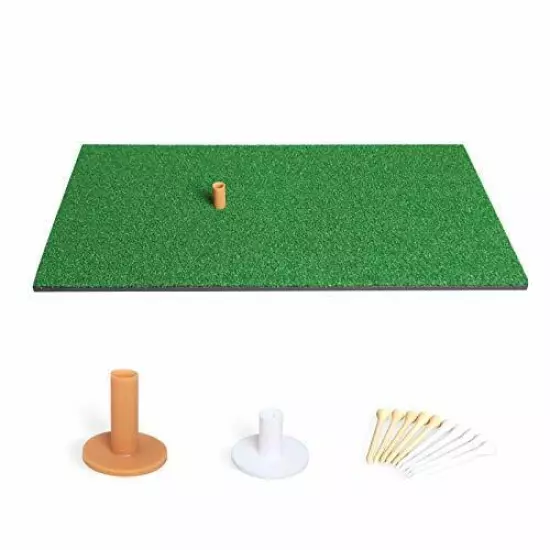 Golf Mat 12“x24“ Residential Practice Hitting Mat Rubber Tee Holder