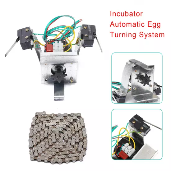 110V Industrial Automatic Egg Hatcher Incubator Egg Turning Rotation System 14W