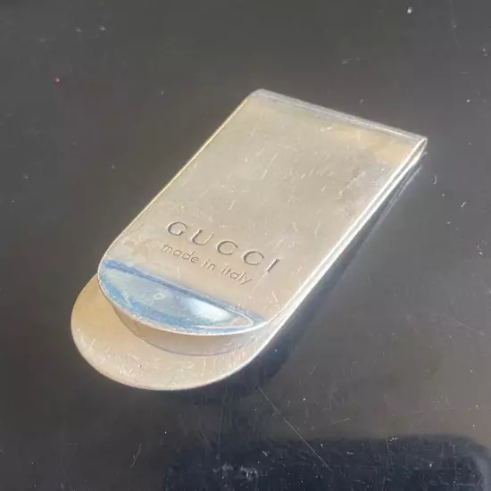 Gucci Money Clip Silver925 Cat Head Wallet Purse No Box F/S From JAPAN