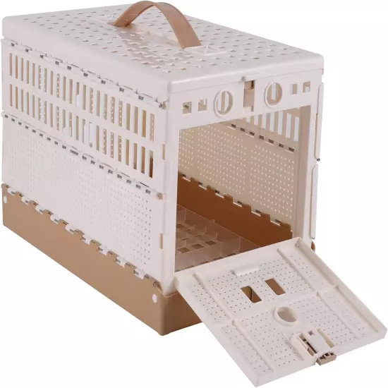 ✅ Plastic Folding Pigeon Cage, Portable Pet Bird Travel Cage Carrier Pigeon Cage