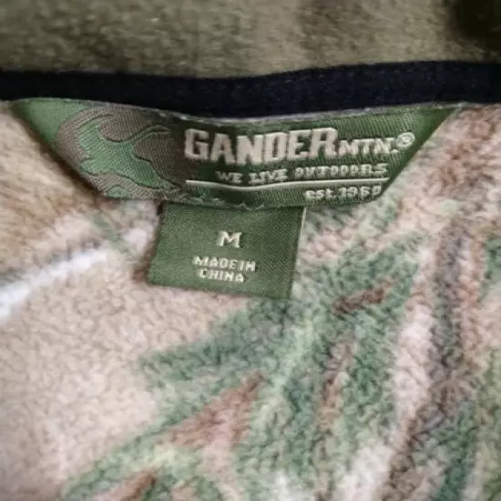 Gander Mountain Guide Series Camo Fleece Hunting Vest Mens M 