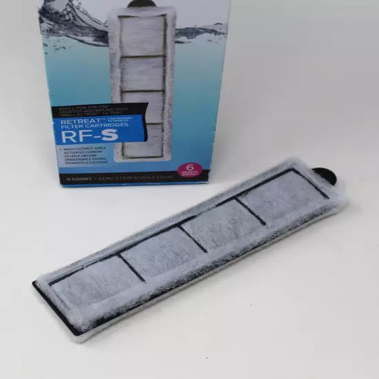 NEW/NIP Top Fin RF-S Retreat Filter Cartridges 6 Count/6-Month Supply 8.1"x1.9"