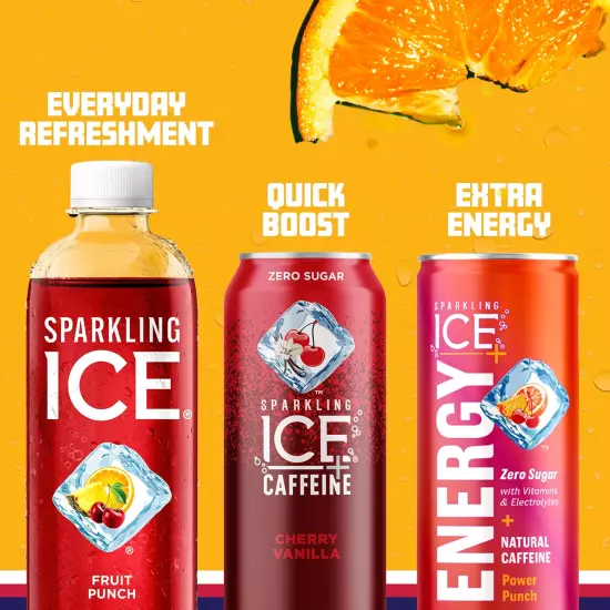 Sparkling Ice Fruit Punch Sparkling Water with Antioxidants and Vitamins Zero