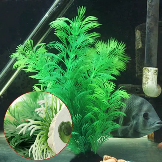 Artificial Grass Aquarium Ornament Water Plant Plastic Large FAST For Fish P8R3