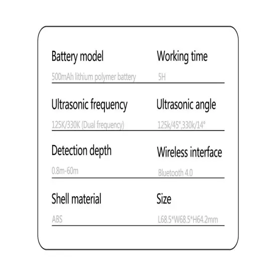 Smart Wireless Fish Finder Remote Sonar Sensor Fishing Detector Phone Visual 