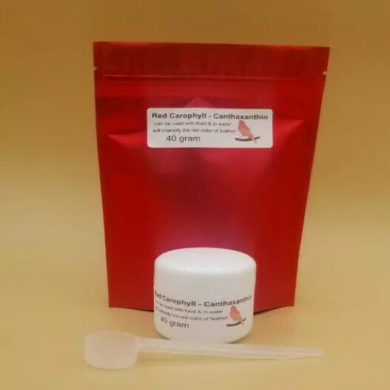 CAROPHYLL - CANTHAXANTHIN 10% RED WHOLESALE FOR CANARIES WILL INTENSIFY FEATHER