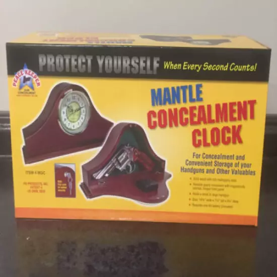 Concealed Gun Locking Safe Clock