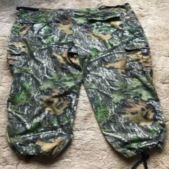 Mossy Oak Fieldstaff Men's 2XL Forest Floor Camouflage Cargo Pants w/ Leg Ties