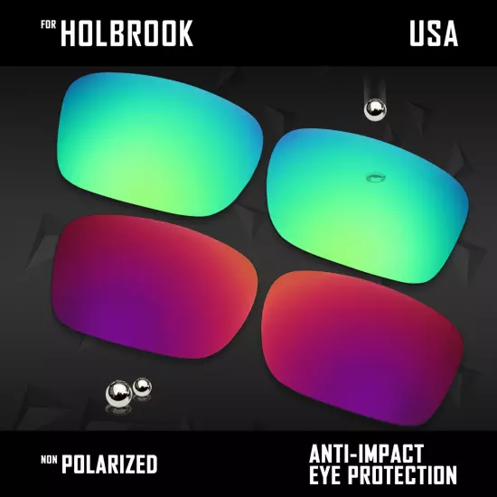 Anti Scratch Polarized Replacement Lenses for-Oakley Holbrook OO9102 Options