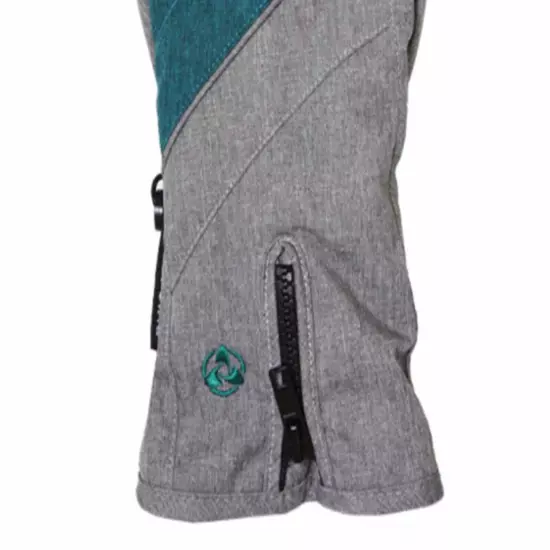 Gloves Lg - Teal & Gray Women's Thinsulate 80g Turbine NWT /