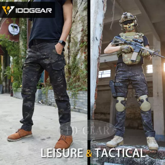 IDOGEAR Tactical GL Pants CP Camo Pants Combat Airsoft Slim Fit Trousers Hunting