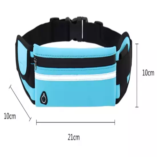 Running Belt Unisex Sport Jogging Keys Mobile Money Bum Bag Waist Travel Pouch