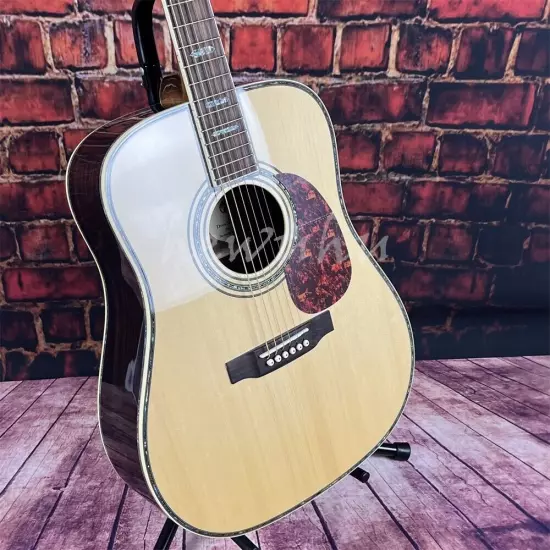 Custom D-45 acoustic guitar solid spruce top 41-inch in stock shipping quickly