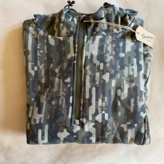 duck camp mens camo jacket head guide WH4401 woodland size 2XL