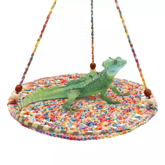 Reptile Hammock Swing Hanging Bed, Cute Lizard Swing Toy, Cotton Lizard Bed, ...