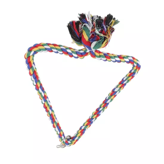 Bird Swing Toy Triangular Colorful Climbing Playing Rope Parrots Perch Stand for