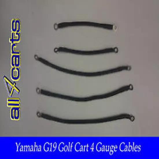 Yamaha G19 Golf Cart Battery Cable Set | 4 Gauge for 48 Volt g19cSet All4Carts