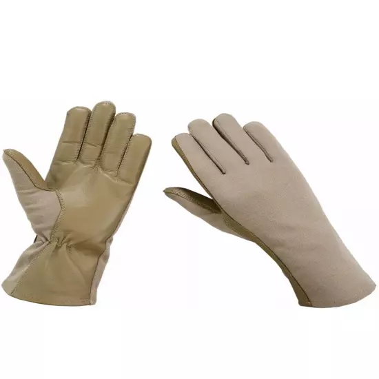 NOMEX FLIGHT FLYERS GLOVES PILOT FIRE RESISTANT Black, Green, Tan-All Sizes