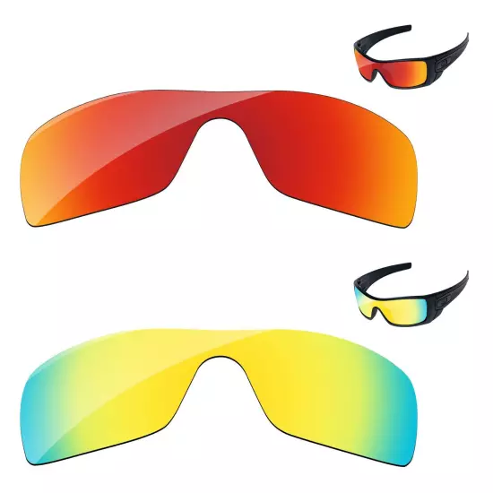 Lensology Polarized Replacement Lenses For-Oakley Batwolf OO9101 Multi-Options