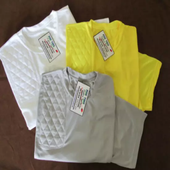 3- SMALL Right Hand Moisture Wicking Shooting Tees SILVER, YELLOW, WHITE #MW25