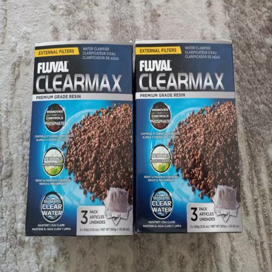 Fluval ClearMax Phosphate Remover Chemical Filter Media for Aquariums 100g New