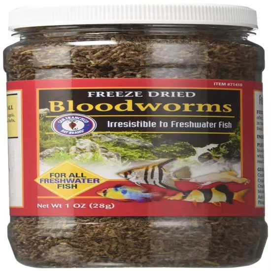 Freeze Dried Bloodworms 1 oz.